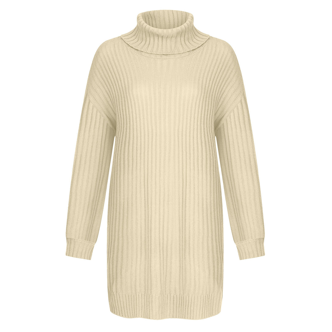 Damen Grobstrick Rollkragenpullover im lässigen Schnitt Drune