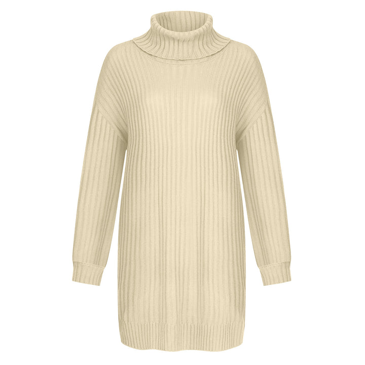 Damen Grobstrick Rollkragenpullover im lässigen Schnitt Drune