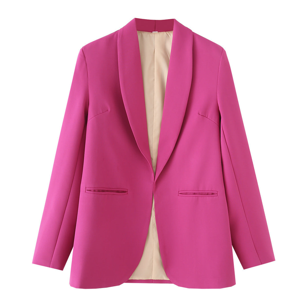Damen eleganter Blazer mit modernem Schnitt und praktischen Taschen Drune