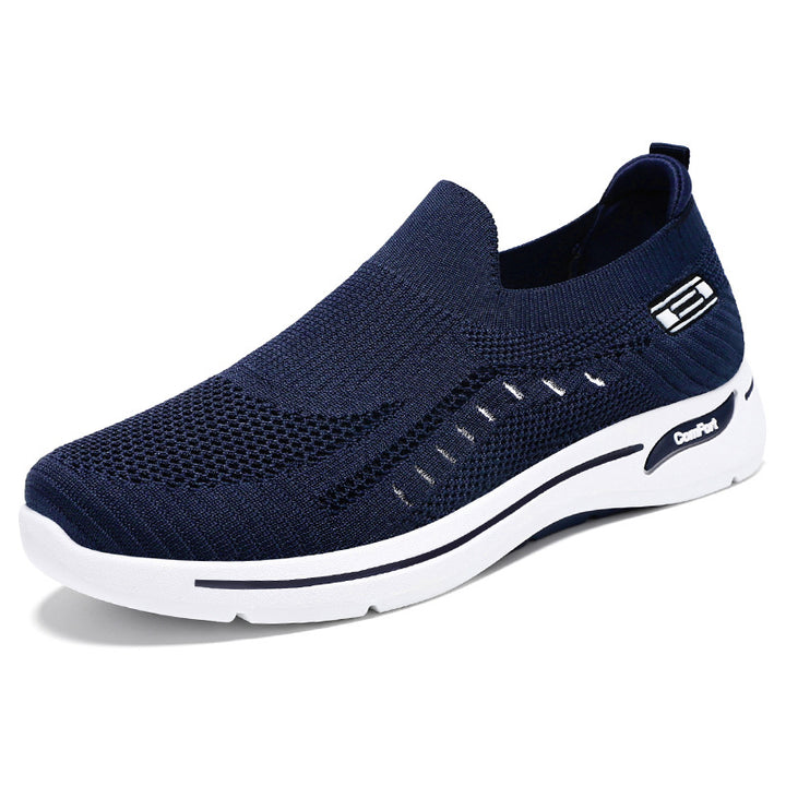 Damen nan ultraleichter gestrickter Slip-On Walking-Sneaker mit nahtlosem Sockenschaft und dämpfender EVA-Comfort-Zwischensohle Drune