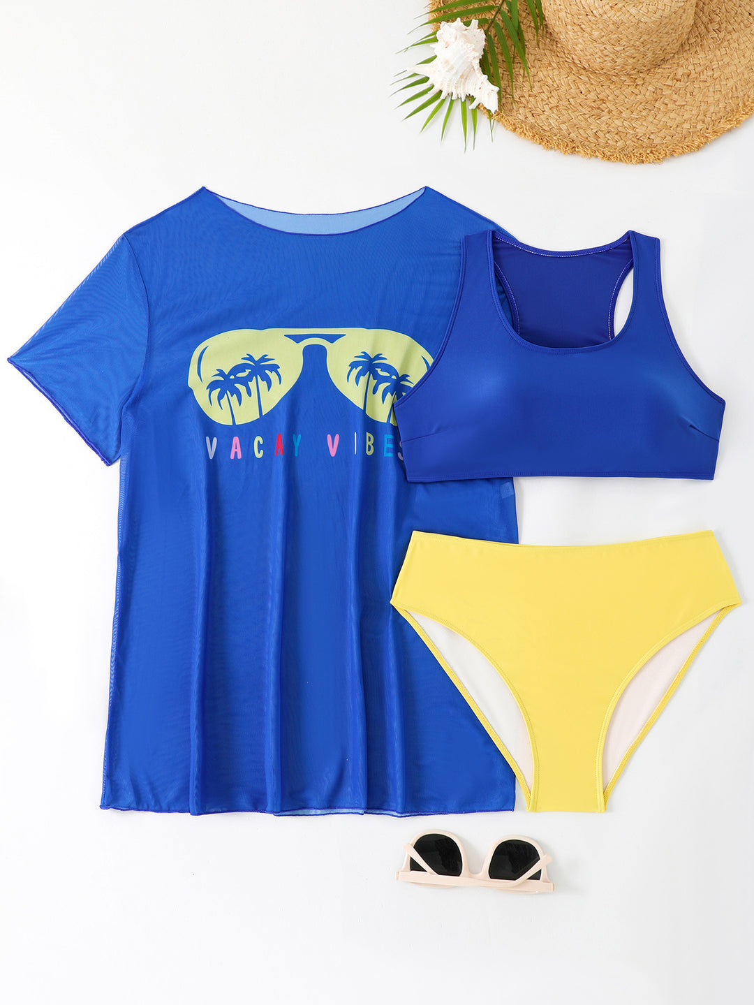 Damen Sportliches Bikini-Set mit leichtem Oberteil und modischem Design Drune
