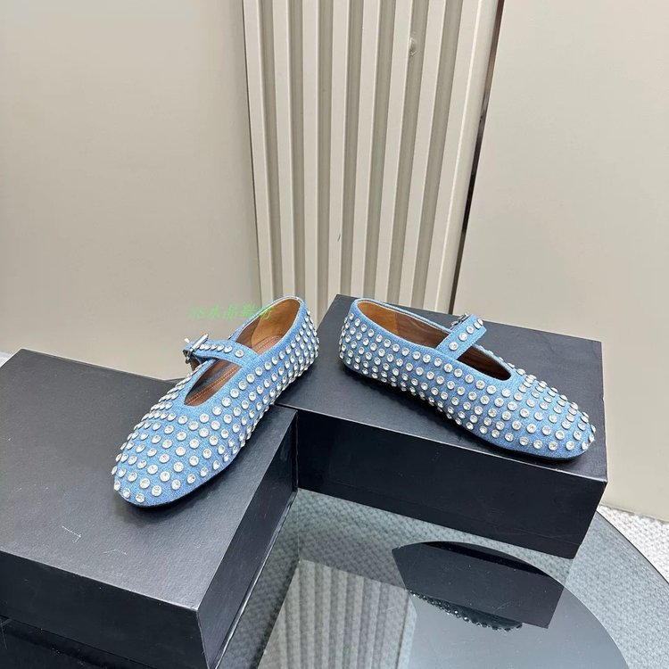 Damen Modische Ballerinas mit Strassverzierungen und komfortablem Fußbett Drune
