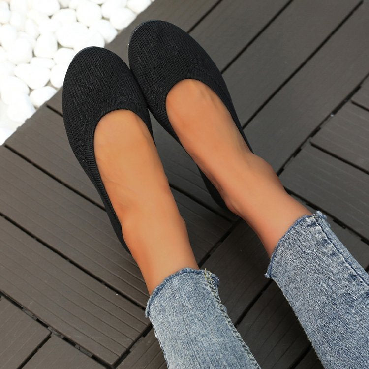 Damen bequeme Slip-On Ballerinas Drune