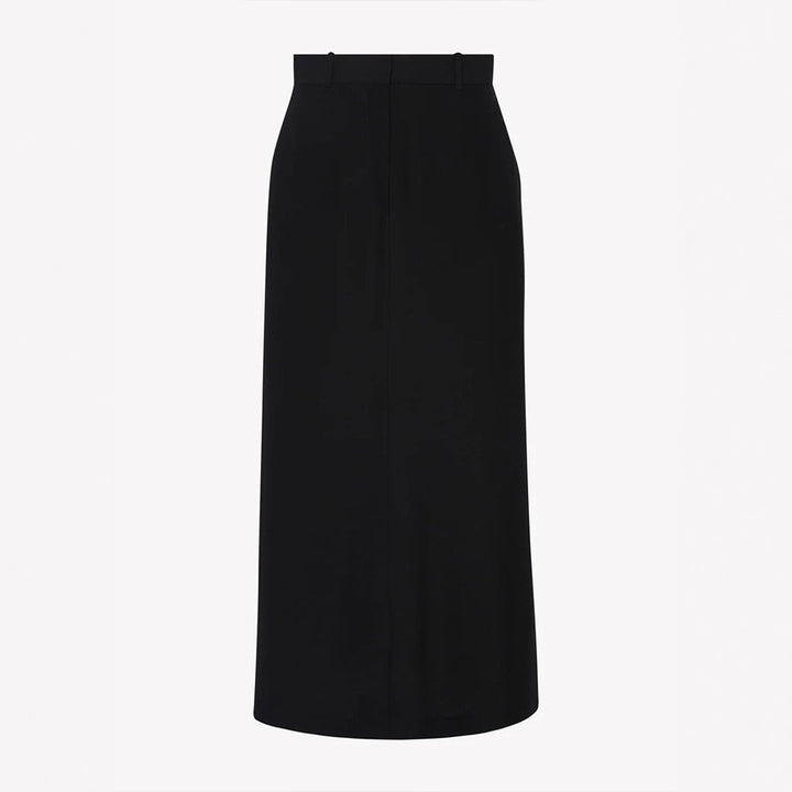 Damen Eleganter Maxirock mit hohem Bund und seitlichen Taschen Drune
