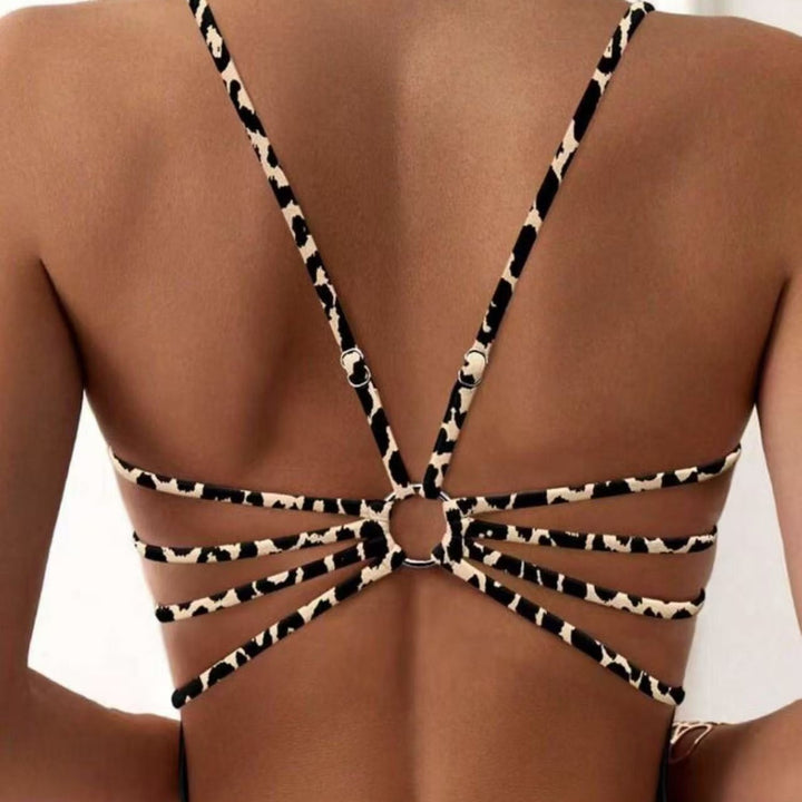 Damen Einteiliger Badeanzug mit elegantem Schnitt und modischen Schnürdetails Drune