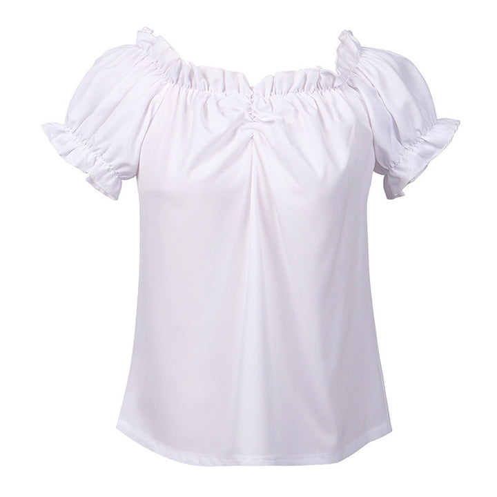 Damen nan traditionelles Dirndlkleid mit besticktem Mieder, geraffter Schürze und Carmenbluse Drune