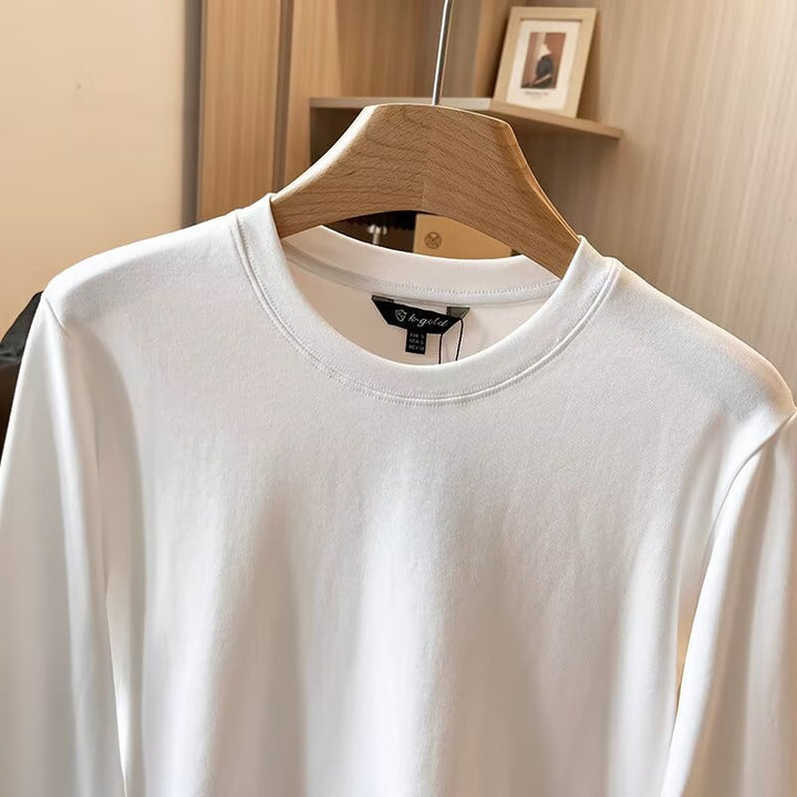 Damen Langarmshirt aus atmungsaktivem Baumwollmix mit modernem Schnitt Drune
