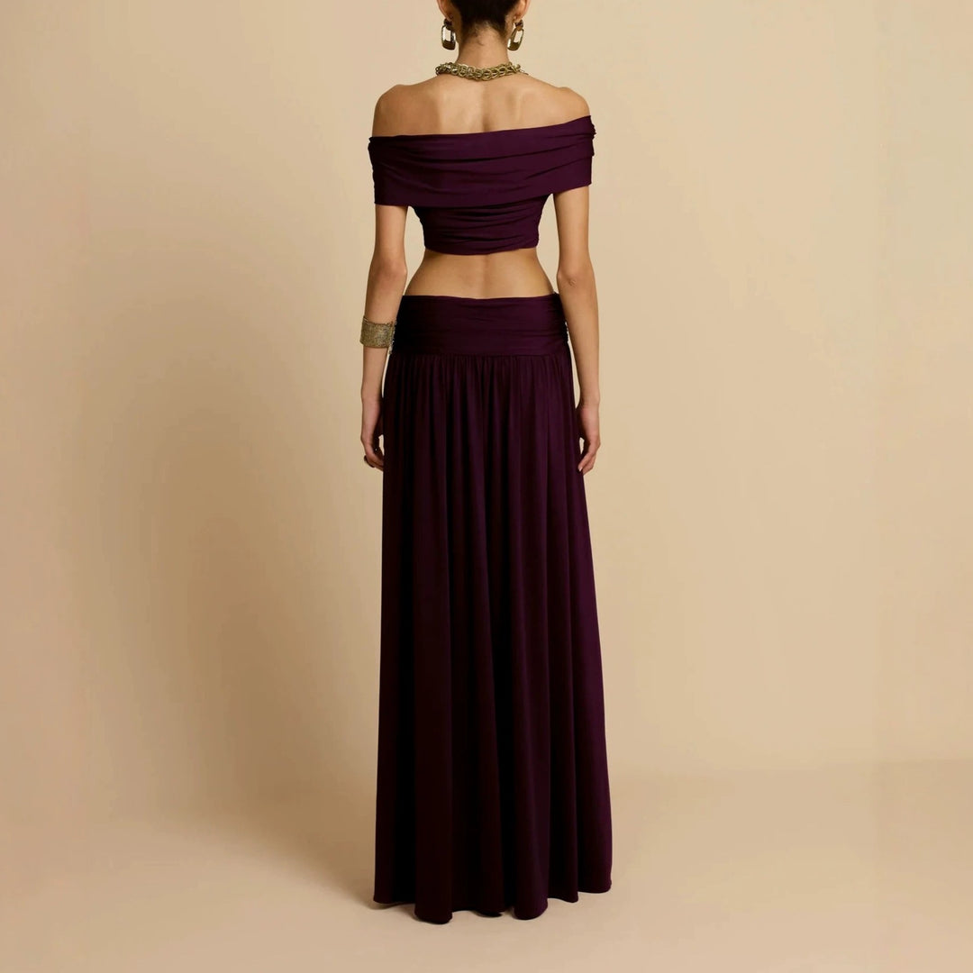 Damen Elegantes Maxikleid mit innovativem Knotted-Design Drune