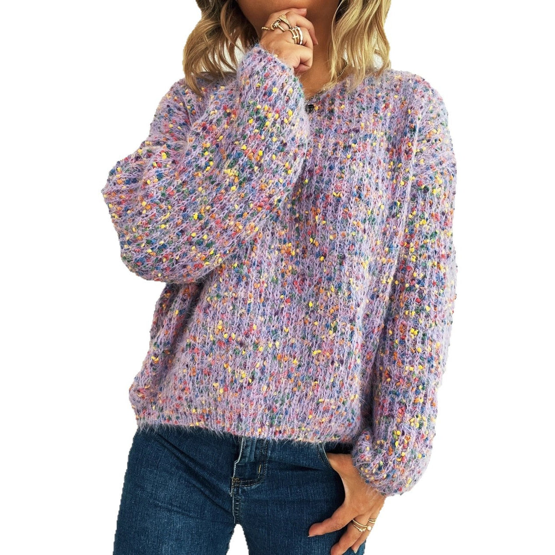 Damen gemütlicher Strickpullover Drune