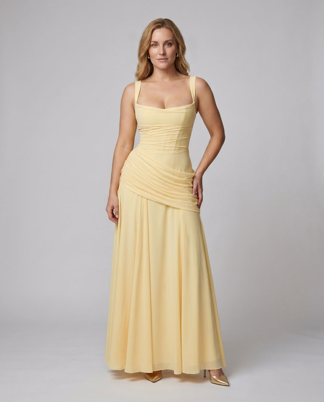 Damen Abendkleid mit elegantem, tailliertem Schnitt Drune