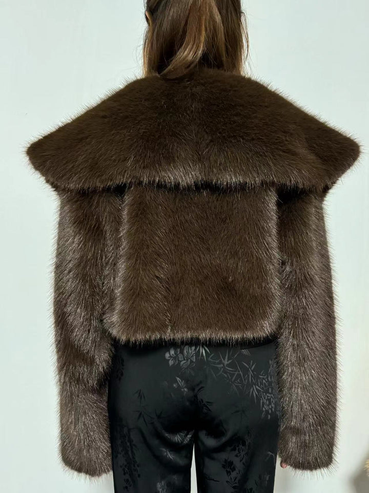 Drune | Kunstpelzjacke - Glamouröse Abendoberbekleidung - Polyester-Mischung - Schicke Winterbekleidung
