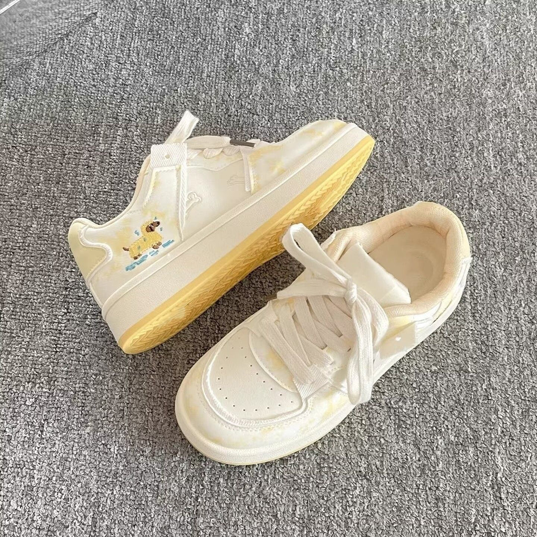 Damen Modische Sneakers mit verspieltem Tierdesign und komfortabler Sohle Drune