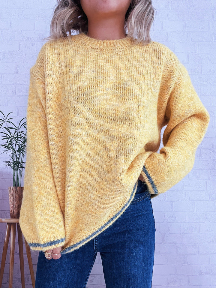 Damen Gemütlicher Strickpullover mit weichem Material und lässigem Schnitt Drune