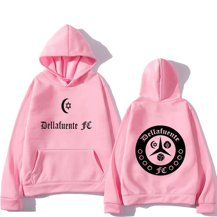 Damen Kapuzenpullover mit künstlerischem Motiv und bequemer Passform Drune