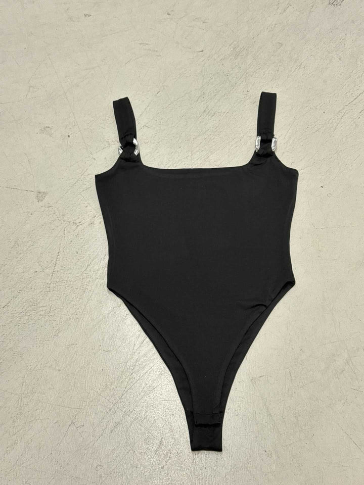 Damen Badeanzug mit verstellbaren Trägern und modischem Knotendesign Drune