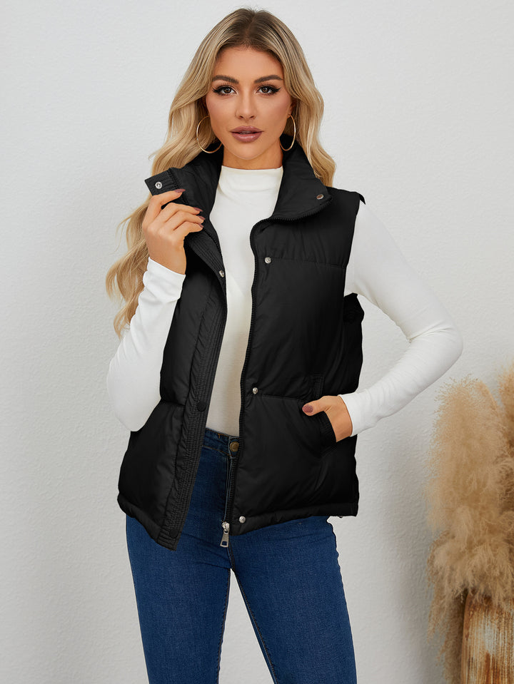 Damen Weste mit hohem Kragen und praktischen Taschen Drune
