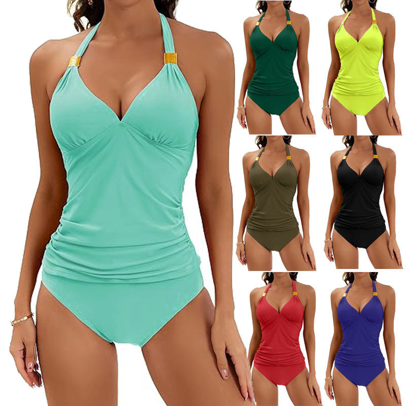 Damen Bikiniset mit verstellbaren Trägern und eleganten Akzenten Drune