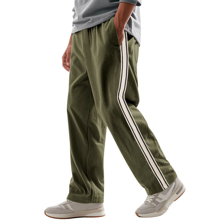 Herren Sportliche Plank-Hose mit Streifen-Design Drune
