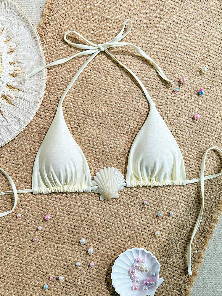 Damen Triangel Bikini mit shell-Detail Drune