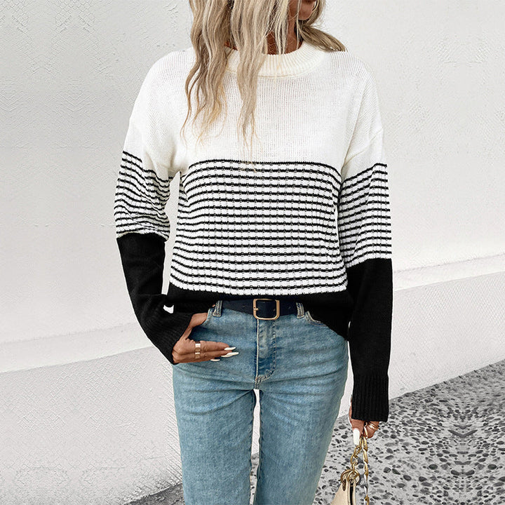 Drune | Gestreifter Strickpullover mit Elegantem Design