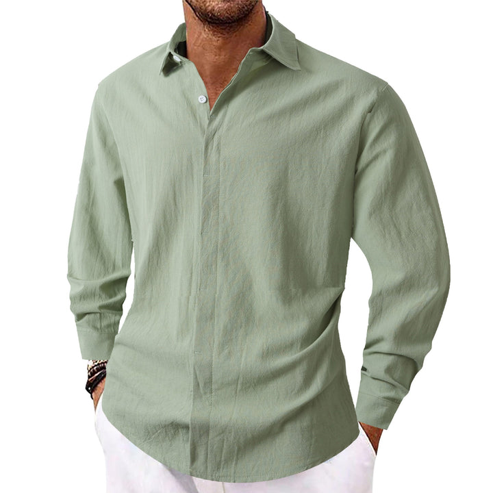 Herren Elegantes Casual-Hemd mit Slim-Fit Schnitt Drune