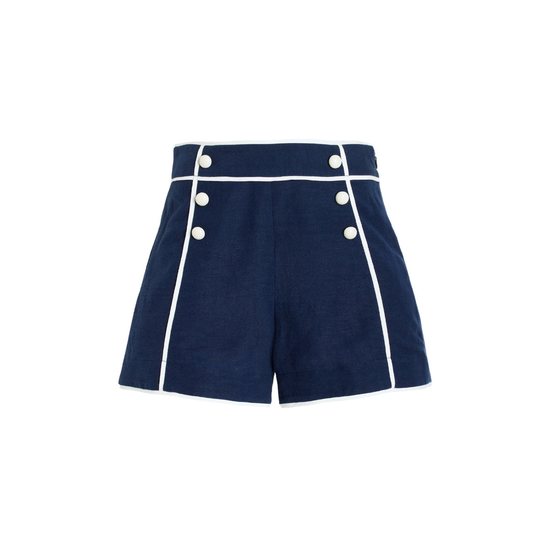 Damen Sportlicher Schwimmanzug mit Langarm und Knopfdetails Drune