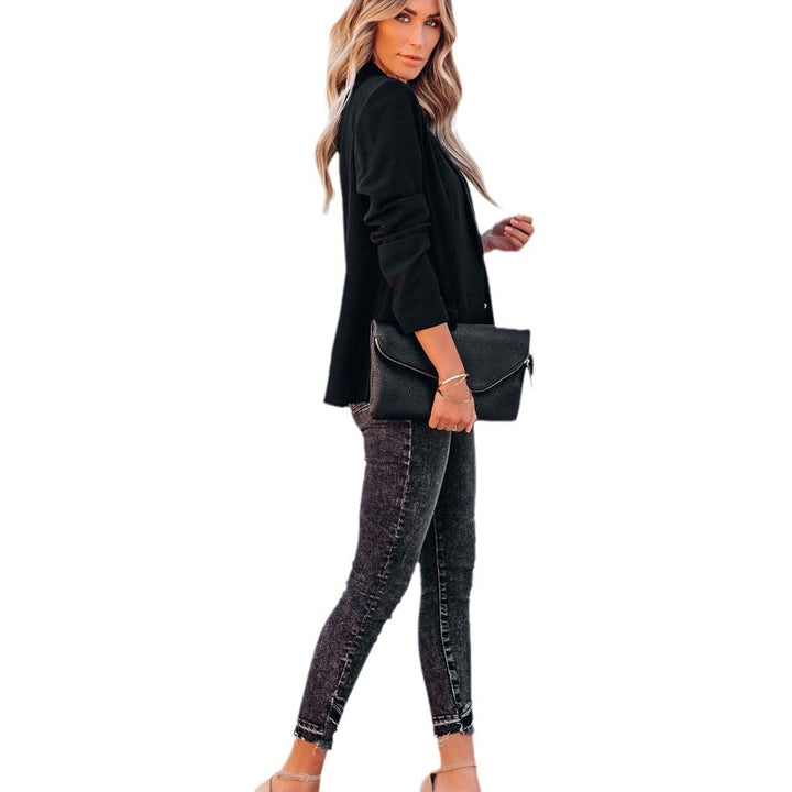 Damen eleganter Blazer mit lässigem Schnitt und praktischen Taschen Drune