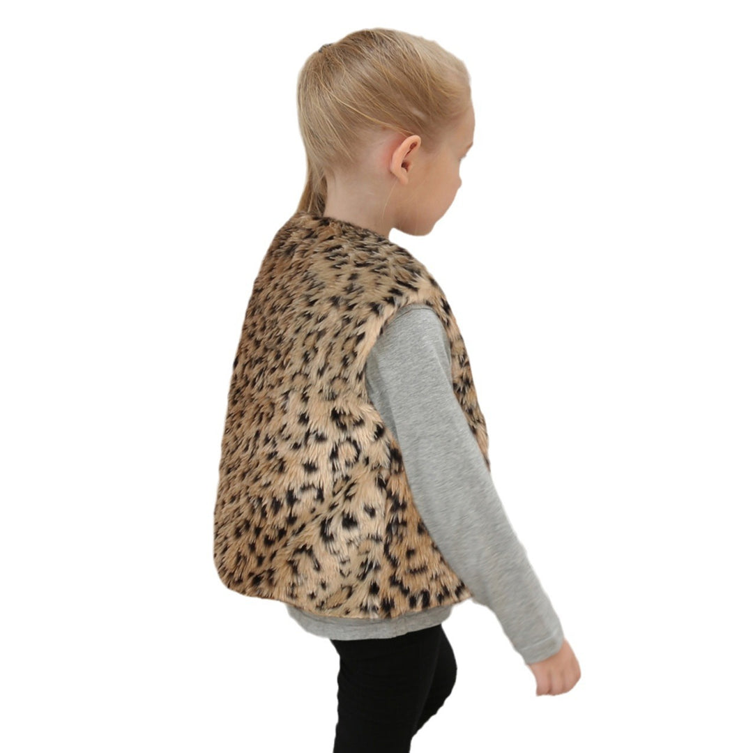 Damen Modischer Leopardenfell-Weste Drune