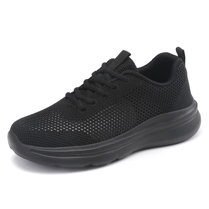 Unisex nan federleichter Mesh-Freizeitschuh mit atmungsaktivem Strukturstrick, ergonomischer Komfortsohle und Zuglasche Drune