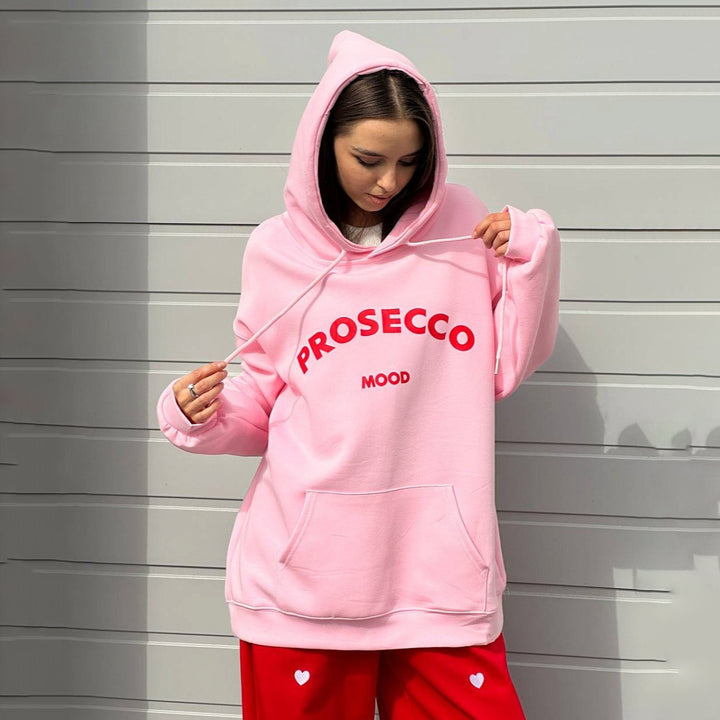 Damen Oversized Kapuzenpullover mit auffälligem Design und weichem Innenfutter Drune