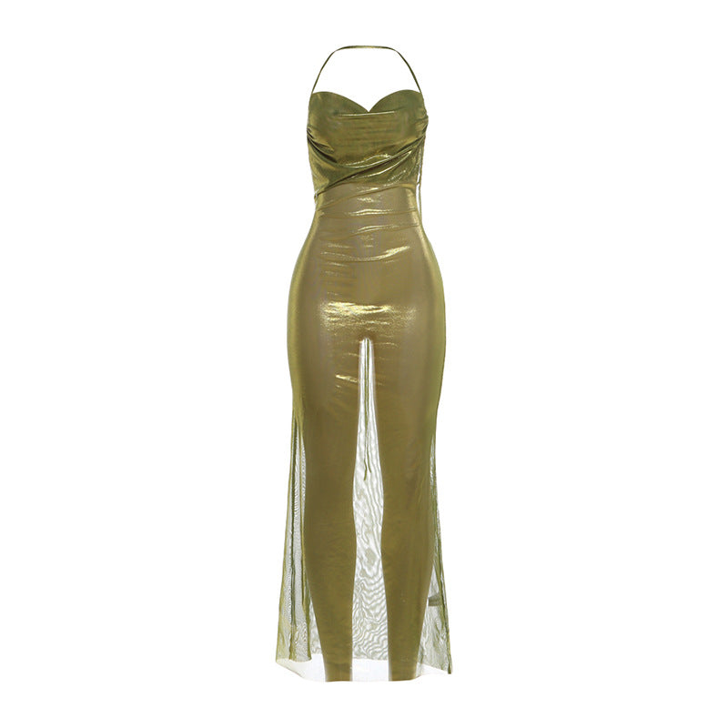 Damen Glamouröses Abendkleid mit funkelnden Details Drune