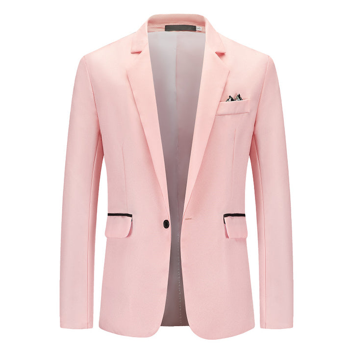 Herren Eleganter Anzugblazer mit feiner Struktur und modernem Schnitt Drune