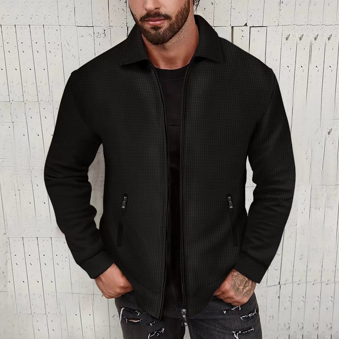 Herren modische Freizeitjacke mit strukturiertem Design und Modernem Schnitt Drune