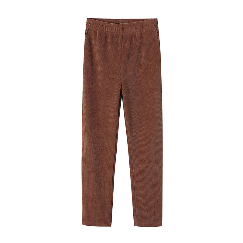 Damen lässige Jersey-Hose mit elastischem Bund und weichem Material Drune