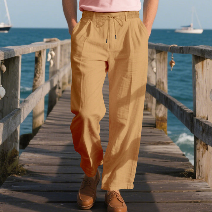 Herren Bequeme Strandhose mit elastischem Bund und praktischen Seitentaschen Drune