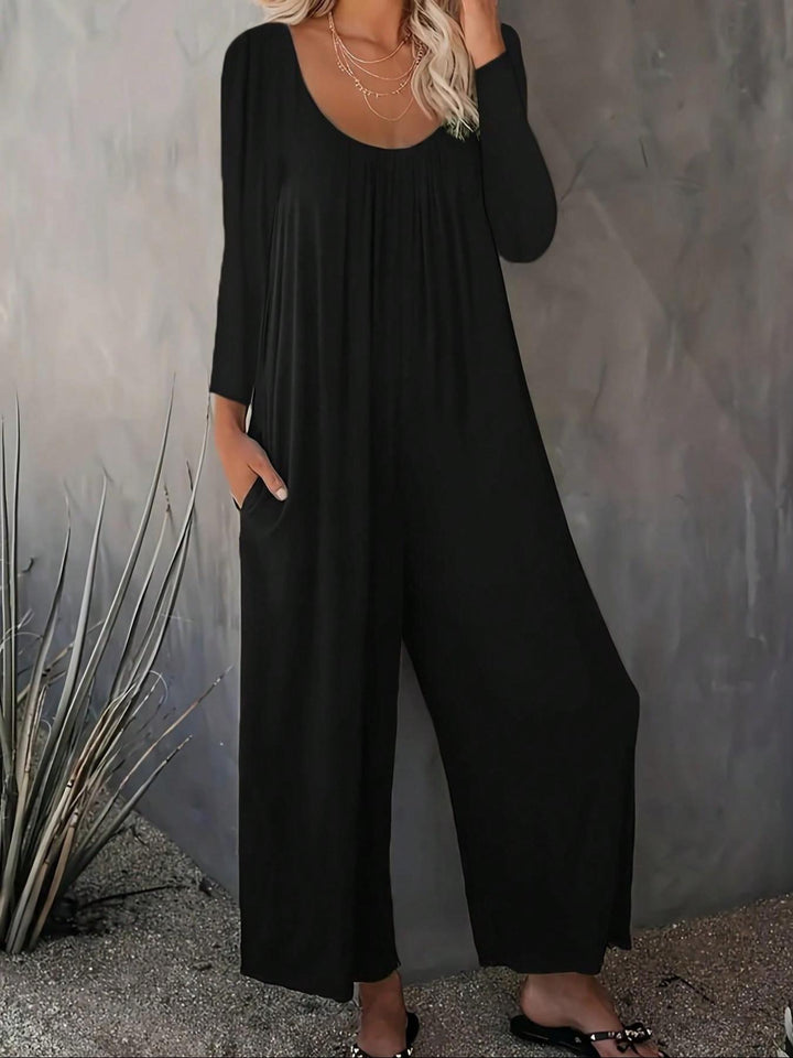 Damen Weitgeschnittenes Jumpsuit mit praktischen Taschen und modernem Schnitt Drune