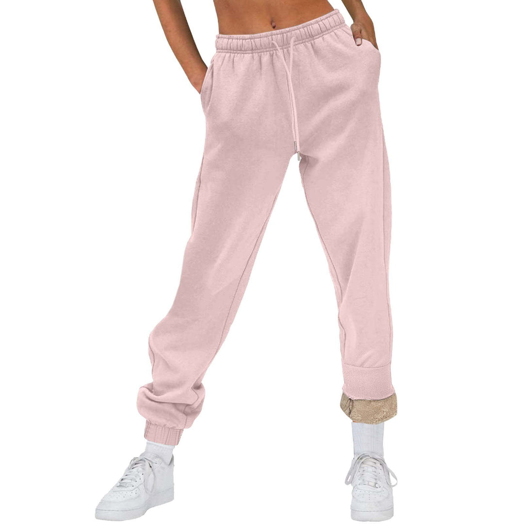 Damen Bequeme Freizeit-Hose mit Kordelzug und stilvollem Bündchen Drune
