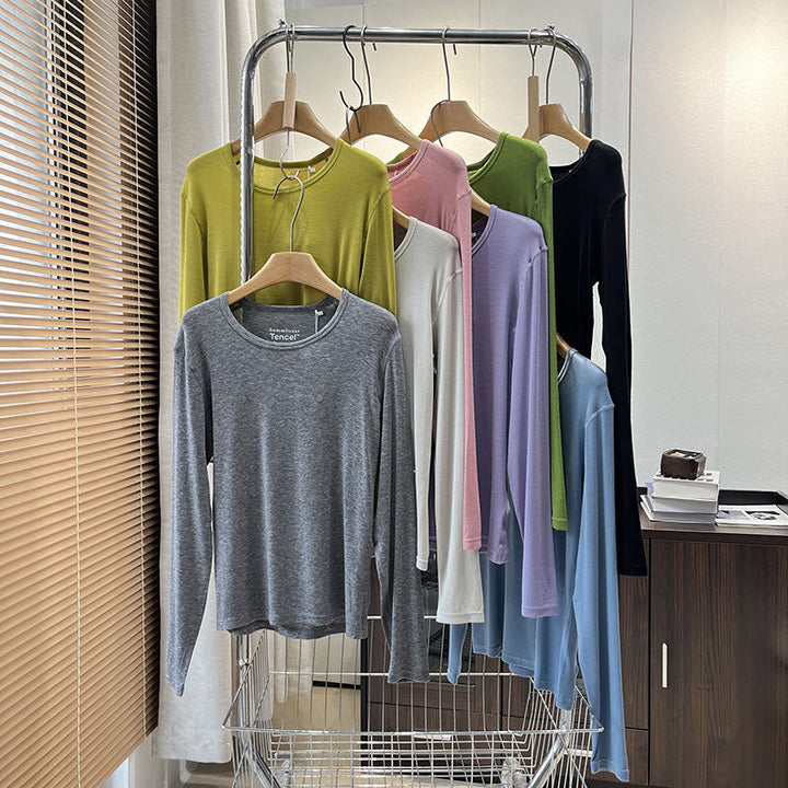 Damen Langarmshirt aus weichem Jersey mit ergonomischem Schnitt Drune