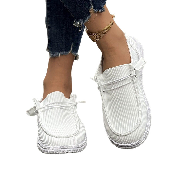 Damen lässige Slip-On Schuhe mit elastischem Komfort Drune