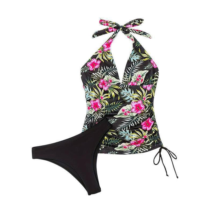 Damen Tankini-Set mit floralem Oberteil und klassischem Höschen Drune