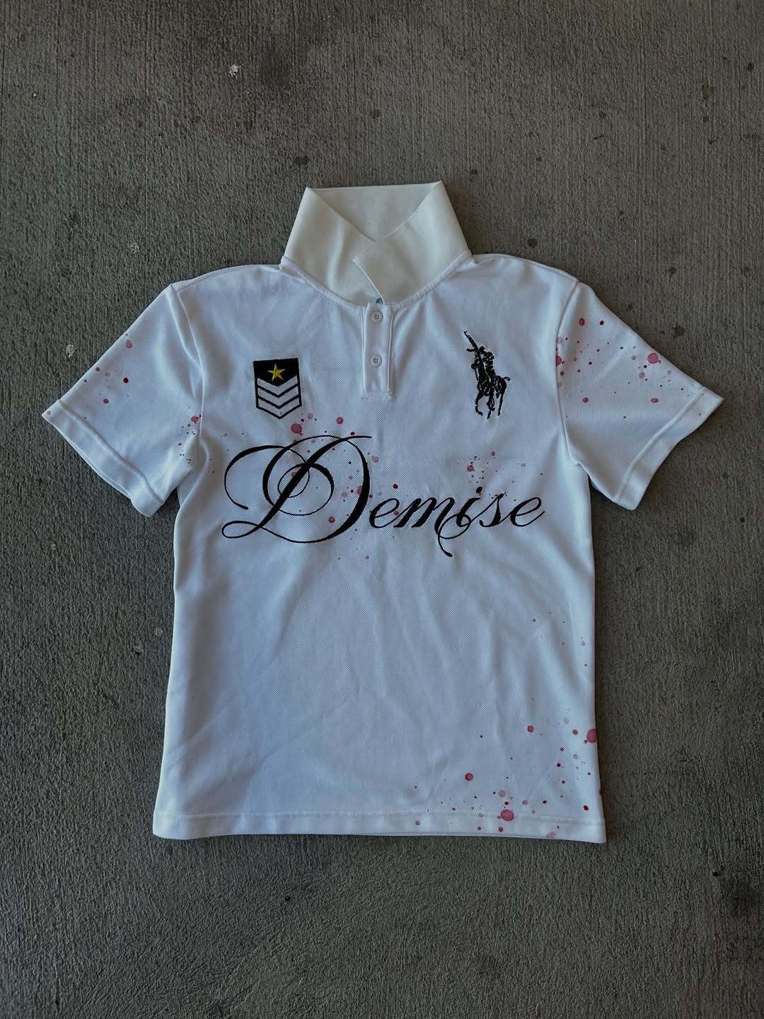Damen Polo T-Shirt mit stylischem Schriftzug Drune