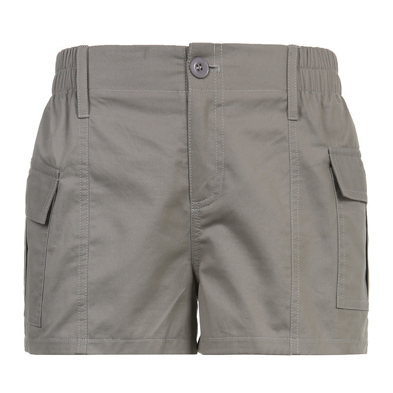 Damen Cargo-Shorts mit elastischem Bund und praktischen Seitentaschen Drune