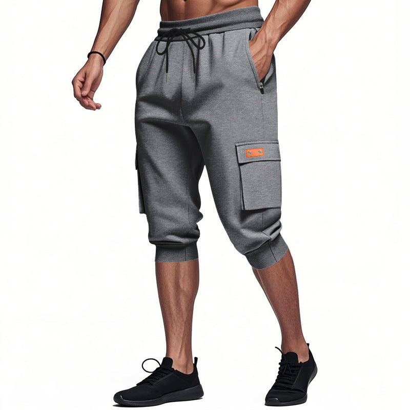 Herren modische Cargo-Shorts mit praktischen Seitentaschen und elastischem Bund Drune