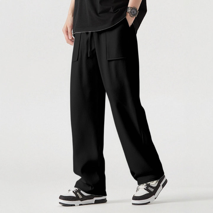 Herren Bequeme Cargo-Hose mit praktischen Taschen und elastischem Bund Drune