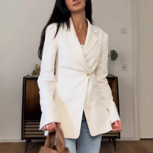 Damen Eleganter Oversized Blazer Drune