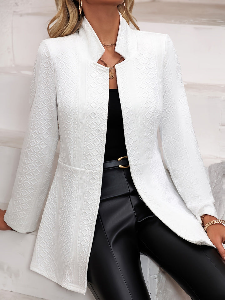 Damen Eleganter Strickblazer mit feinem Muster Drune