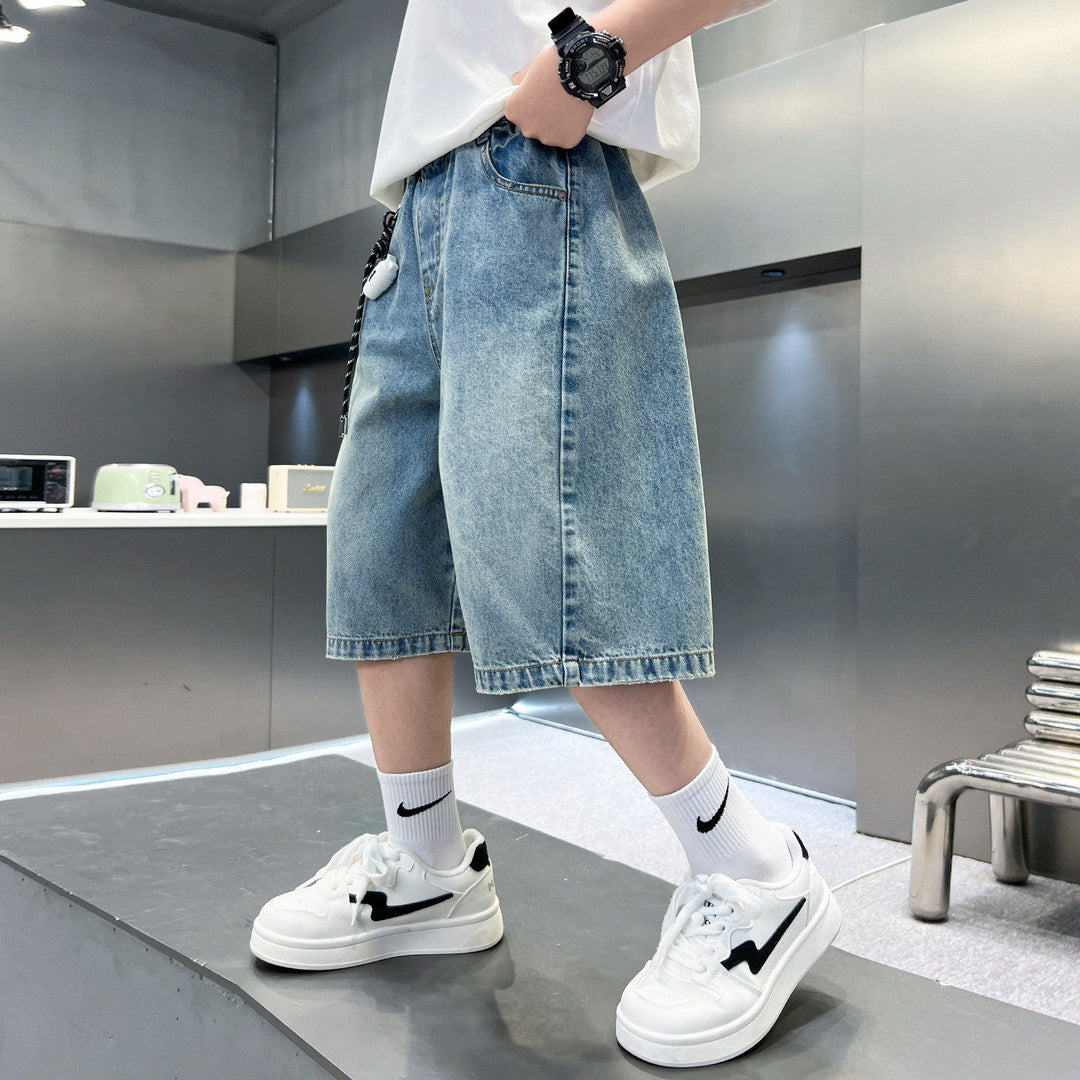 Unisex Baggy-Shorts aus leichtem Denim Drune