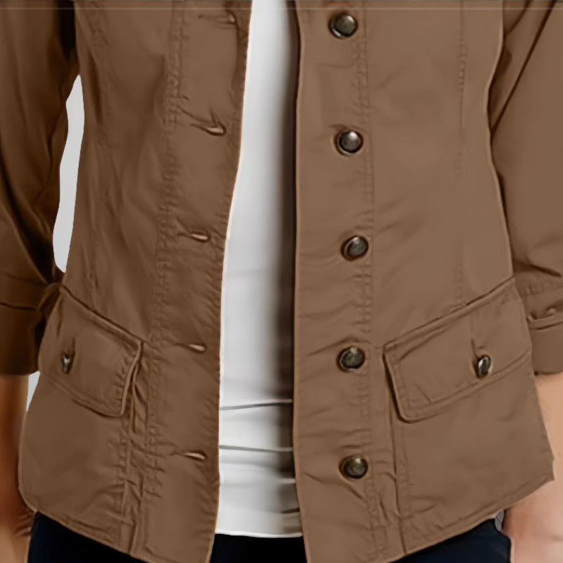Damen Leichte Sommerjacke mit praktischen Taschen Drune