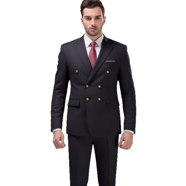 Herren nan doppelreihiges Abend-Sakko mit Zierknöpfen, schmaler Silhouette und eleganter Verarbeitung Drune