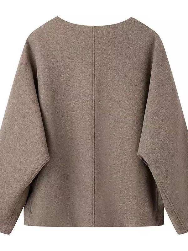 Damen Moderne Blazerjacke mit schickem Schnitt und Taschen Drune